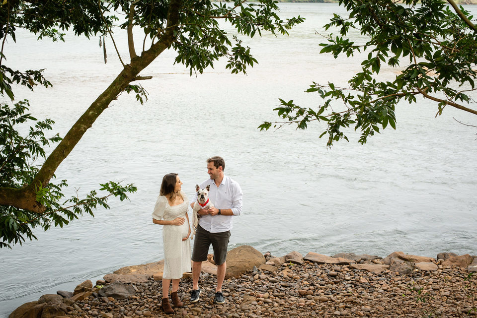 Lais e Alencar a espera do Joaquim